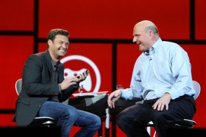 Steve Ballmer with Ryan Seacrest